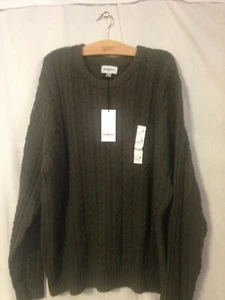 Men's Regular Fit Pullover Sweater - Goodfellow  & Co Olive Green  - Picture 1 of 2