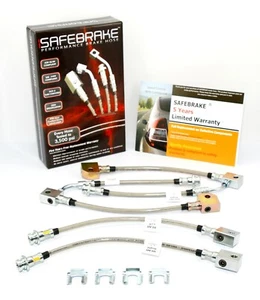 fits Skyline GT-R R33 AWD 2.6TT brake upgrade - SAFEBRAKE Performance Hoses - Picture 1 of 12