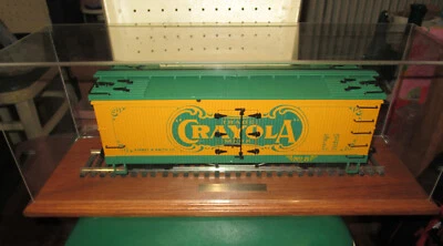 RARE 1992 CHARLES RO G SCALE CRAYOLA BOX CAR PROMOTIONAL 1 of 50 MADE in DISPLAY - Image 1 of 4