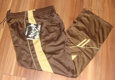 Pantalones deportivos NBN Gear cintura elástica con cordón chocolate/caqui para hombre talla XL Foto 1 de 4