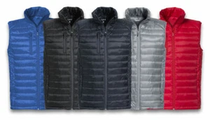 GILET SMANICATO UOMO PIUMINO 100 GRAMMI 5 COLORI ANTIVENTO CALDO IMPERMEABILE - Foto 1 di 8