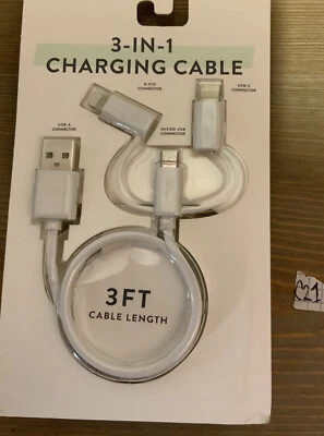 🌍 vivitar 3 in 1 Charging Cable Made for Apple,New ‼️ - Image 1 of 2