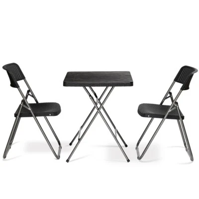 Gartenmöbel Set Sitzgruppe Essgruppe Balkon-Set Garten Tisch Stuhl Rattanoptik - Bild 1 von 4