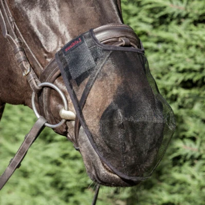 LeMieux Comfort Shield Nose Filter Mesh UV Fly Head Shaking Net Black/Brown x 2 - Image 1 of 4