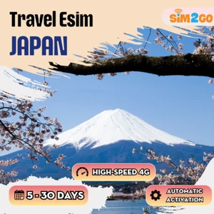 Japan Travel eSIM 2 to 14 days | Highspeed 4G Data & Voice calls - Picture 1 of 3