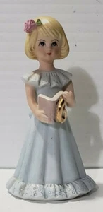 Enesco Growing Up Girls Blond Hair Birthday #6. VTG. Cute. Good Condition  - Bild 1 von 7