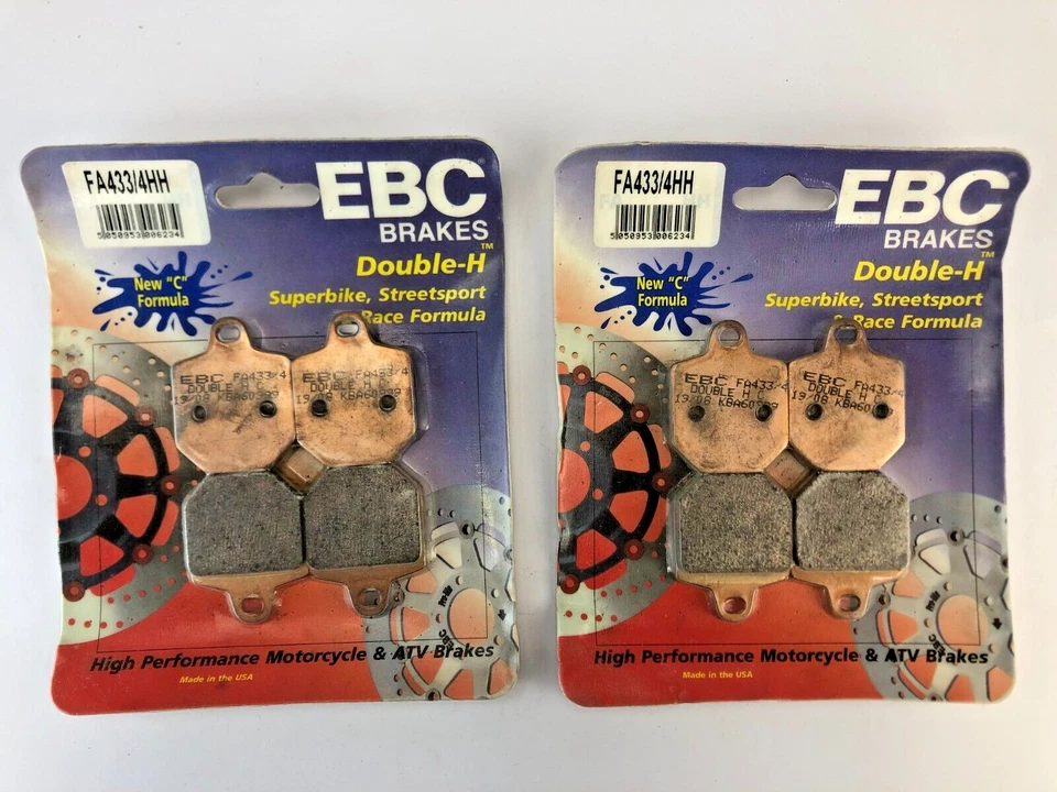 EBC BRAKE PADS FA433/4HH SET OF 2 PACKS DOUBLE H SINTERED - Image 1 of 4