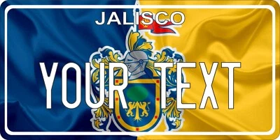 Jalisco Flag Wave Mexico License Plate Personalized Car Auto Bike Motorcycle Tag - Image 1 of 4