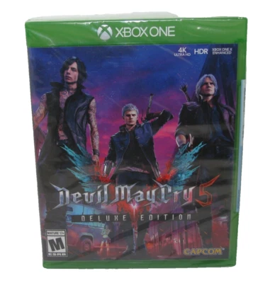 Devil May Cry 5 -- Deluxe Edition (Microsoft Xbox One, 2019) Sealed - Image 1 of 4