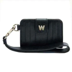 WOLF Mimi Ladies Wallet Credit Card Holder w/ Wristlet in Black, Open Box 768202 - Picture 1 of 6