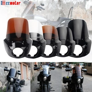 Club Style 5.75" Headlight Fairing w/ Windshield Fits for Harley Dyna Wide Glide - Bild 1 von 18