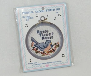 New Berlin . Musical Counted Cross Stitch Kit "Home Tweet Home" Bird / Spring - Picture 1 of 6