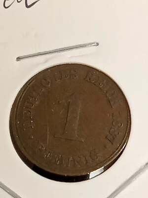 1887-F Germany 1 Pfennig World Coin - Image 1 of 2