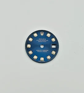 A Blue Rolex Oyster Perpetual Datejust Diamond Dial for ref 69173 - Picture 1 of 4