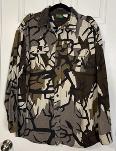 Cabela’s Men’s Predator Camo Shirt Size XL Heavyweight Made In USA Vtg - Picture 1 of 9