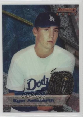 1994 Bowman's Best Blue Kym Ashworth #74 Rookie RC - Image 1 of 2