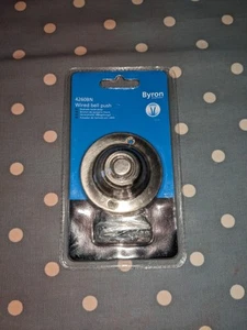 Byron 4260BN Round Push Button Wired Door Bell - Picture 1 of 2