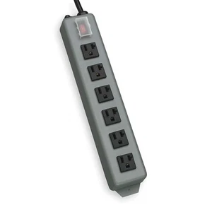 TRIPP LITE UL620-15 Outlet Strip,6 Outlet,20A,12-1/2" L,Gry 2KGD7 - Picture 1 of 1