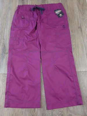 Pantalón exfoliante Genflex para mujer. Nuevo con etiquetas. Talla L. Color magenta. Pequeño. Foto 1 de 4