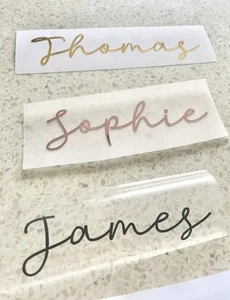 Custom Name Vinyl Sticker for Champagne Flute Shot Wine Pint Mug Glass - Picture 1 of 10