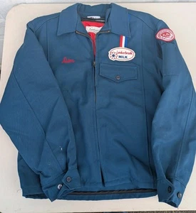 Vintage Lenkerbrook Milk Masterliner Delivery Driver Jacket Milkman - Picture 1 of 9