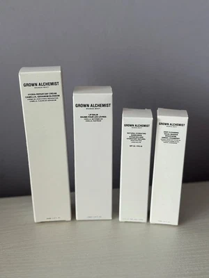 Grown Alchemist skincare set / day cream, lip balm, sunscreen, facial masque - Image 1 of 4