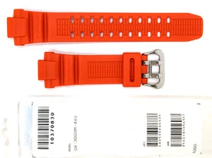 CASIO WATCH BAND: 10370830 BAND FOR GW-3000 Orange Resin Band - Picture 1 of 4