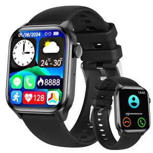 2024 Smart Watch For Men/Women, Waterproof Smartwatch Bluetooth iPhone Samsung - Picture 1 of 14