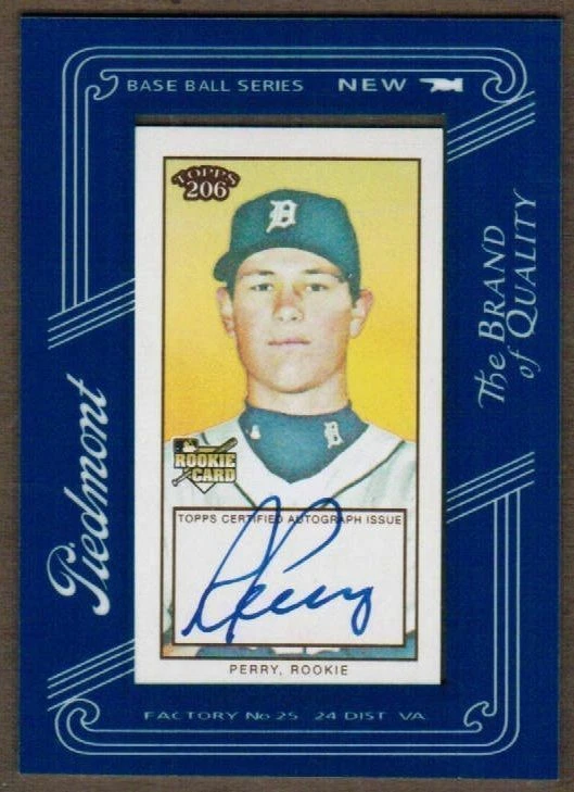 2009 Topps 206 Mini Framed Autograph #FMA3 Ryan Perry Rookie Auto (ref 7881) - Image 1 of 1