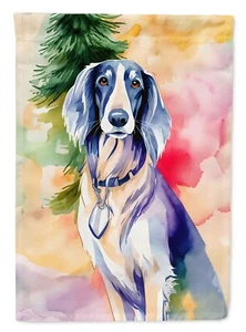 Saluki Holiday Sweater Dog Flag - Picture 1 of 16