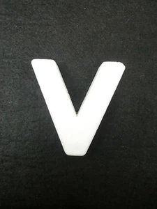 LETTERE LETTERA ALFABETO ALFABETI CIFRA CIFRE POLISTIROLO DA DECORARE "V" - Picture 1 of 1