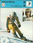 1977-79 Sportscaster Card, #03.14 Alpine Skiing, Rosi Mittermaier, Germany
