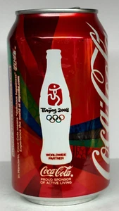 Coca-Cola 2008 Beijing Olympics 12 Oz.  Soda Can - Picture 1 of 5