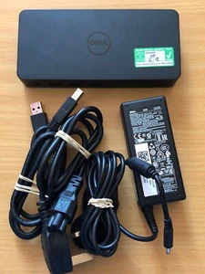 DELL ULTRA HD 4K SUPERSPEED DOCKING STATION USB 3.0 D3100 - Picture 1 of 6