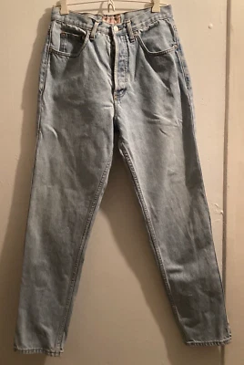 复古 80 年代浅水洗 GUESS 高腰牛仔裤,尺寸 29 腰 — 第 1/4 张图片