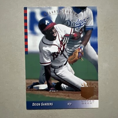 Deion Sanders #62 (1993 Upper Deck SP) Baseball Card, Atlanta Braves - Image 1 of 3