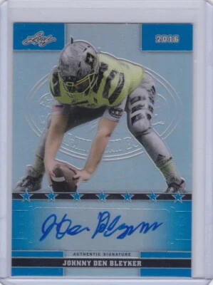 Johnny Den Bleyker 2016 Leaf US Army All-American Bowl Autograph 05/50 - Image 1 of 2