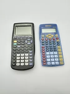 Texas Instruments 1997 TI-83 Plus & TI-15 Graphing Calculators Tested Set Of 2 - Picture 1 of 13