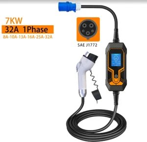 Smart EV Charger Mode/type 2, 7KW,220V,Compatible with Toyota,Chevy,Nissa&more - Picture 1 of 5