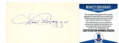 DOM DIMAGGIO BOSTON RED SOX SIGNED 3X5 INDEX CARD RARE BECKETT #G62284 - Image 1 of 2