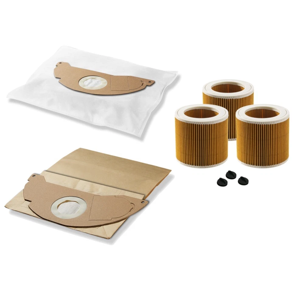 SAFE ´N CLEAN Staubsaugerbeutel + Filter KÄRCHER A2004 A 2054 WD2 MV2 Serie 6.904-322.0 u.v.m.