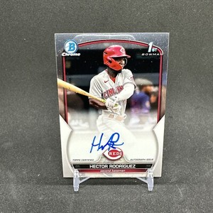 Hector Rodriguez 2023 Bowman 1st Base Chrome Auto Cincinnati Reds CPA-HRO