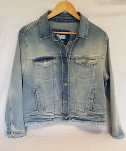White Company Frayed Denim Jacket. White Label. Size 18. UNWORN with tag - Picture 1 of 6