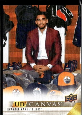 2022-23 Upper Deck #C152 Evander Kane UD Canvas Edmonton Oilers - Image 1 of 2