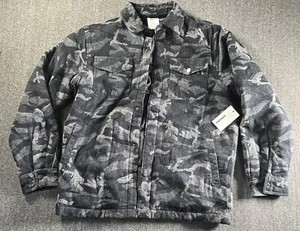 Quilt Lined Shirt Jacket Sonoma Black Camo New Men’s Size Small Button $100 MSRP - Imagen 1 de 5