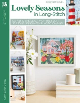 Plastic Canvas Pattern Book ~ LOVELY SEASONS In Long Stitch ~ 4 Designs - Image 1 of 4