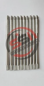 10 Stück Biberklingengriff rund gerändelt Edelstahl chirurgisches Instrument - Bild 1 von 3