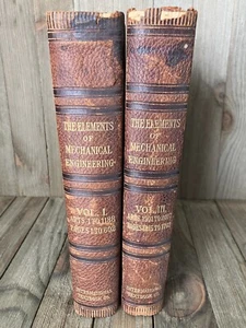 Antique Books Elements Of Mechanical Engineering First Edition 1900 Vol 1 & 3 - Picture 1 of 24
