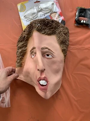 NWT Adult Napoleon Dynamite Vinyl Mask with Glasses Rubies - Image 1 of 3