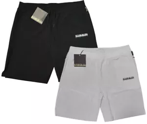 Napapijri Nezy Woven Shorts Men Soft Grey, Black Zip Shorts ALL SIZES RRP: £45 - Picture 1 of 20